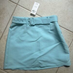 Abercrombie & Fitch mini belted skirt/skort blue XXS NWT